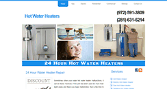 Desktop Screenshot of hot--waterheaters.com